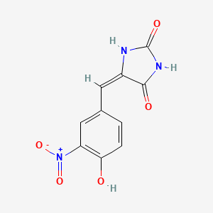 molecular formula C10H7N3O5 B5910587 5-(4-hydroxy-3-nitrobenzylidene)-2,4-imidazolidinedione 
