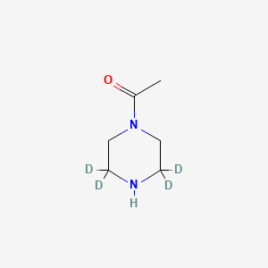 molecular formula C6H12N2O B591063 1-(3,3,5,5-四氘哌嗪-1-基)乙酮 CAS No. 1398065-90-1