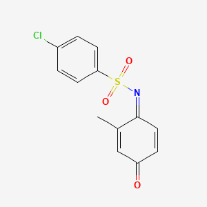 molecular formula C13H10ClNO3S B5910639 4-chloro-N-(2-methyl-4-oxo-2,5-cyclohexadien-1-ylidene)benzenesulfonamide 
