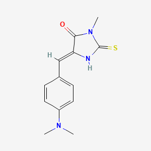 molecular formula C13H15N3OS B5910659 5-[4-(dimethylamino)benzylidene]-3-methyl-2-thioxo-4-imidazolidinone 