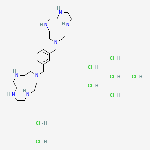 molecular formula C24H54Cl8N8 B591066 1,1'-[1,3-Phenylenebis-(methylene)]-bis-(1,4,7,10-tetraazacyclododecane) octahydrochloride CAS No. 133587-10-7