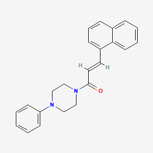 molecular formula C23H22N2O B5910672 1-[3-(1-naphthyl)acryloyl]-4-phenylpiperazine 