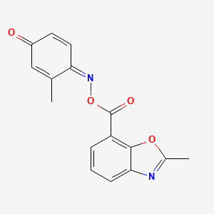 molecular formula C16H12N2O4 B5910680 2-methylbenzo-1,4-quinone 1-{O-[(2-methyl-1,3-benzoxazol-7-yl)carbonyl]oxime} 