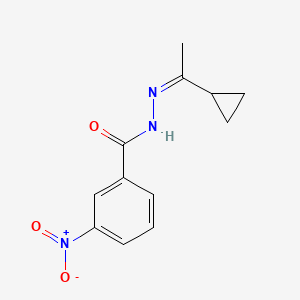 molecular formula C12H13N3O3 B5910681 N'-(1-cyclopropylethylidene)-3-nitrobenzohydrazide 