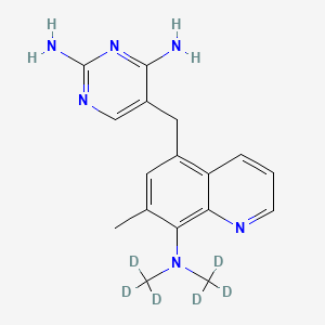 molecular formula C17H20N6 B591069 Baquiloprim-d6 CAS No. 1228182-50-0
