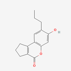 molecular formula C15H16O3 B5910734 7-hydroxy-8-propyl-2,3-dihydrocyclopenta[c]chromen-4(1H)-one CAS No. 131526-90-4