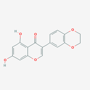 molecular formula C17H12O6 B5910736 3-(2,3-dihydro-1,4-benzodioxin-6-yl)-5,7-dihydroxy-4H-chromen-4-one 