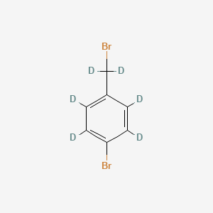molecular formula C7H6Br2 B591075 4-Bromobenzyl-d6 Bromide CAS No. 229948-68-9