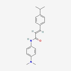 molecular formula C20H24N2O B5910755 N-[4-(dimethylamino)phenyl]-3-(4-isopropylphenyl)acrylamide 