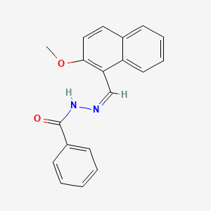 molecular formula C19H16N2O2 B5910762 N'-[(2-methoxy-1-naphthyl)methylene]benzohydrazide 