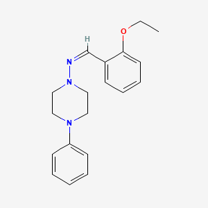 molecular formula C19H23N3O B5910789 N-(2-ethoxybenzylidene)-4-phenyl-1-piperazinamine 
