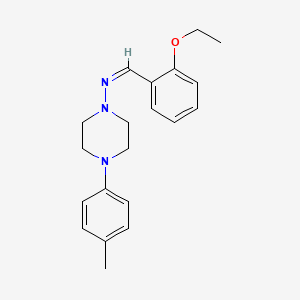 molecular formula C20H25N3O B5910819 N-(2-ethoxybenzylidene)-4-(4-methylphenyl)-1-piperazinamine 