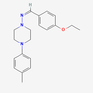 molecular formula C20H25N3O B5910832 N-(4-ethoxybenzylidene)-4-(4-methylphenyl)-1-piperazinamine 