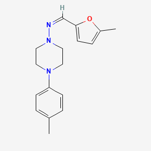 molecular formula C17H21N3O B5910840 N-[(5-methyl-2-furyl)methylene]-4-(4-methylphenyl)-1-piperazinamine 