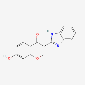 molecular formula C16H10N2O3 B5910857 3-(1H-benzimidazol-2-yl)-7-hydroxy-4H-chromen-4-one 