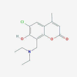 molecular formula C15H18ClNO3 B5910871 6-chloro-8-[(diethylamino)methyl]-7-hydroxy-4-methyl-2H-chromen-2-one 