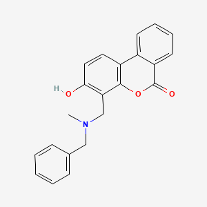 molecular formula C22H19NO3 B5910873 4-{[benzyl(methyl)amino]methyl}-3-hydroxy-6H-benzo[c]chromen-6-one 