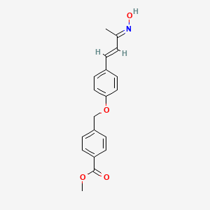 molecular formula C19H19NO4 B5910908 methyl 4-({4-[3-(hydroxyimino)-1-buten-1-yl]phenoxy}methyl)benzoate 
