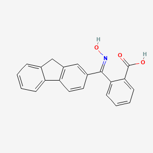 molecular formula C21H15NO3 B5910909 2-[9H-fluoren-2-yl(hydroxyimino)methyl]benzoic acid 
