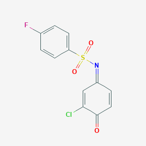 N-(3-chloro-4-oxo-2,5-cyclohexadien-1-ylidene)-4-fluorobenzenesulfonamide