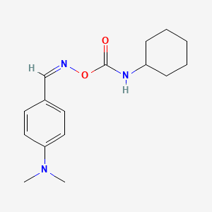 molecular formula C16H23N3O2 B5911034 4-(dimethylamino)benzaldehyde O-[(cyclohexylamino)carbonyl]oxime 