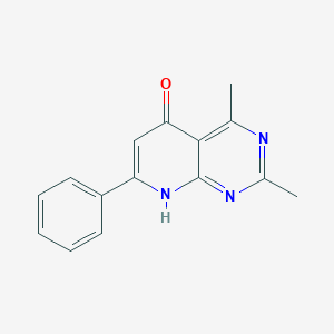 molecular formula C15H13N3O B5911053 2,4-dimethyl-7-phenylpyrido[2,3-d]pyrimidin-5(8H)-one 