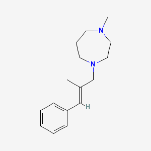 molecular formula C16H24N2 B5911056 1-methyl-4-(2-methyl-3-phenyl-2-propen-1-yl)-1,4-diazepane 