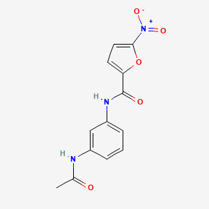 molecular formula C13H11N3O5 B5911069 N-[3-(acetylamino)phenyl]-5-nitro-2-furamide 