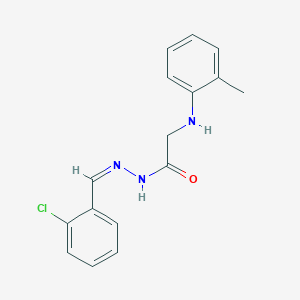 N'-(2-chlorobenzylidene)-2-[(2-methylphenyl)amino]acetohydrazide