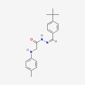 molecular formula C20H25N3O B5911090 N'-(4-tert-butylbenzylidene)-2-[(4-methylphenyl)amino]acetohydrazide 