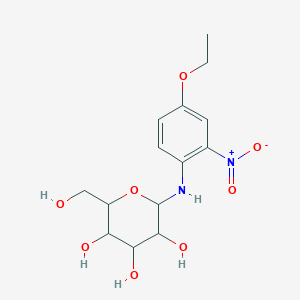 molecular formula C14H20N2O8 B5911128 N-(4-ethoxy-2-nitrophenyl)-beta-D-mannopyranosylamine 