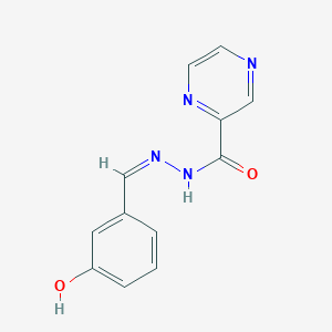 molecular formula C12H10N4O2 B5911148 N'-(3-hydroxybenzylidene)-2-pyrazinecarbohydrazide 
