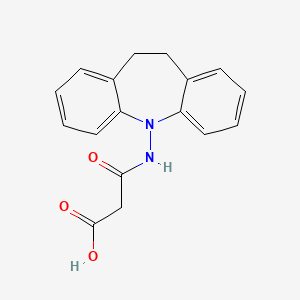 molecular formula C17H16N2O3 B5911220 3-(10,11-dihydro-5H-dibenzo[b,f]azepin-5-ylamino)-3-oxopropanoic acid 