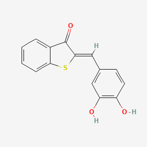 molecular formula C15H10O3S B5911242 2-(3,4-dihydroxybenzylidene)-1-benzothiophen-3(2H)-one CAS No. 24388-08-7