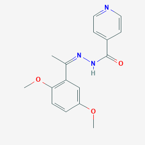 molecular formula C16H17N3O3 B5911262 N'-[1-(2,5-dimethoxyphenyl)ethylidene]isonicotinohydrazide 