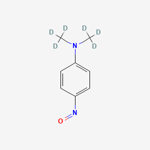 molecular formula C8H10N2O B591128 p-(Dimethyl-d6-amino)nitrosobenzene CAS No. 1398065-85-4
