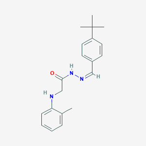 molecular formula C20H25N3O B5911283 N'-(4-tert-butylbenzylidene)-2-[(2-methylphenyl)amino]acetohydrazide 