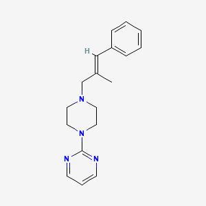 molecular formula C18H22N4 B5911301 2-[4-(2-methyl-3-phenyl-2-propen-1-yl)-1-piperazinyl]pyrimidine 