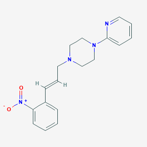 1-[3-(2-nitrophenyl)-2-propen-1-yl]-4-(2-pyridinyl)piperazine