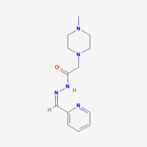 molecular formula C13H19N5O B5911338 2-(4-methyl-1-piperazinyl)-N'-(2-pyridinylmethylene)acetohydrazide 