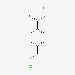 molecular formula C10H10Cl2O B591136 2-Chloro-1-[4-(2-chloroethyl)phenyl]ethanone CAS No. 129865-49-2