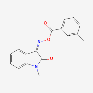 molecular formula C17H14N2O3 B5911361 1-methyl-1H-indole-2,3-dione 3-[O-(3-methylbenzoyl)oxime] 
