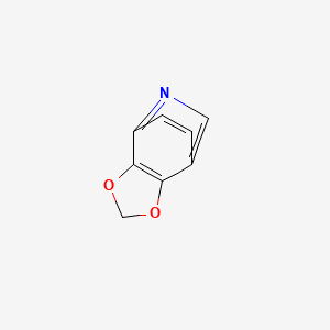 molecular formula C8H5NO2 B591137 4,7-Etheno-1,3-dioxolo[4,5-c]pyridine(9CI) CAS No. 136330-36-4