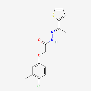 2-(4-chloro-3-methylphenoxy)-N'-[1-(2-thienyl)ethylidene]acetohydrazide