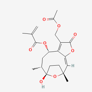 8alpha-(2-Methylacryloyloxy)hirsutinolide 13-O-acetate