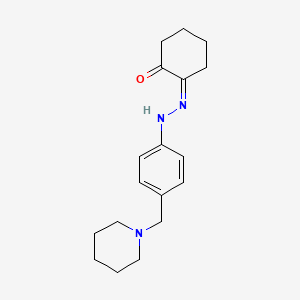 molecular formula C18H25N3O B5911435 1,2-cyclohexanedione [4-(1-piperidinylmethyl)phenyl]hydrazone 