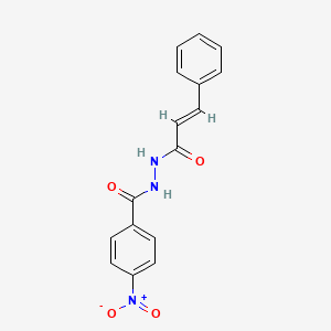 molecular formula C16H13N3O4 B5911436 N'-cinnamoyl-4-nitrobenzohydrazide 