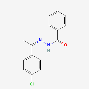 molecular formula C15H13ClN2O B5911449 N'-[1-(4-chlorophenyl)ethylidene]benzohydrazide 