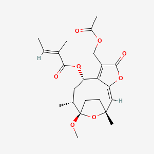 molecular formula C23H30O8 B591151 ベルノライド-B CAS No. 618860-58-5