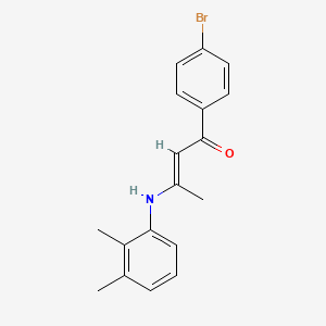 molecular formula C18H18BrNO B5911512 1-(4-bromophenyl)-3-[(2,3-dimethylphenyl)amino]-2-buten-1-one 